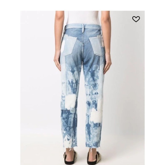 Frame women’s‎ new size 27 patchwork denim jeans embellished mixed media - Picture 4 of 7